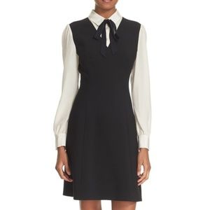 Kate Spade Bow Tie Crepe A-line Dress